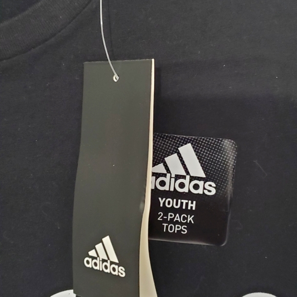 Adidas 2-pack t-shirt Black Gray NWT - Picture 5 of 8